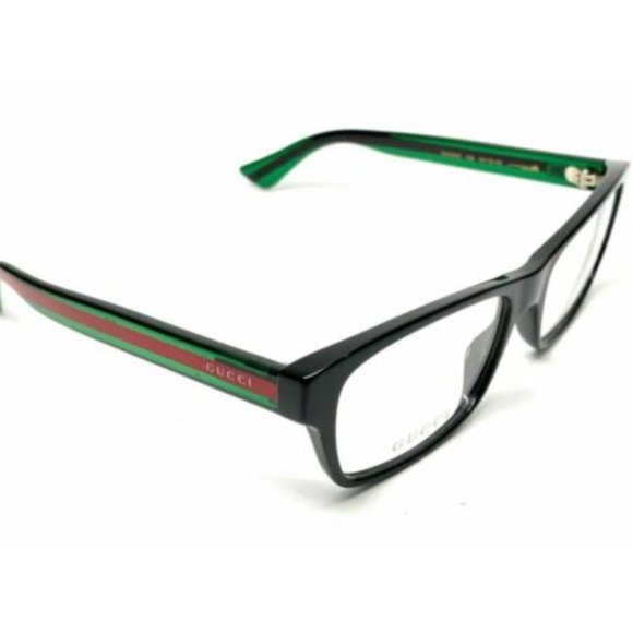 Gucci Men's Black Rectangle Eyeglasses! - Picture 1 of 4